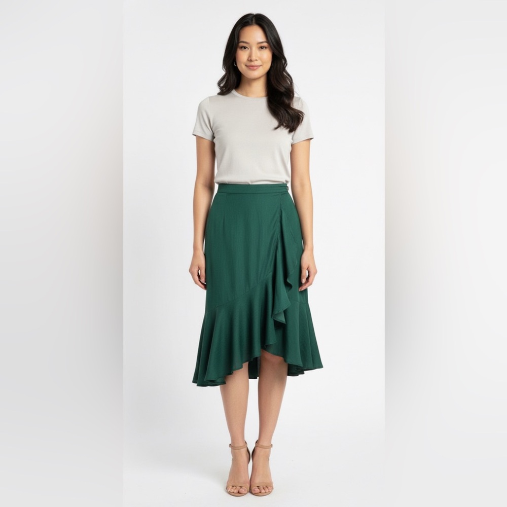 🔥HOST PICK🔥 Skies Are Blue Emerald Green Skirt -Size 12